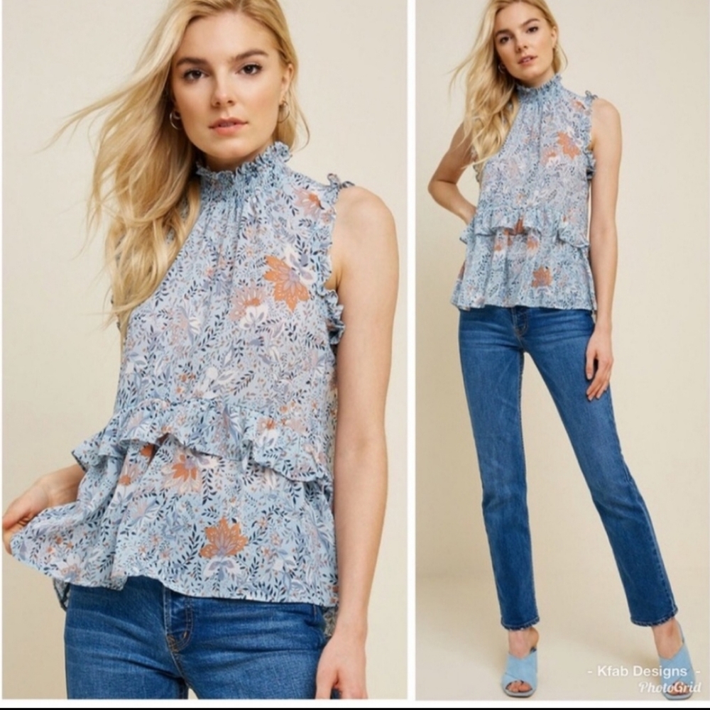 🆕️ 💙 Beautiful Smock Neck blouse